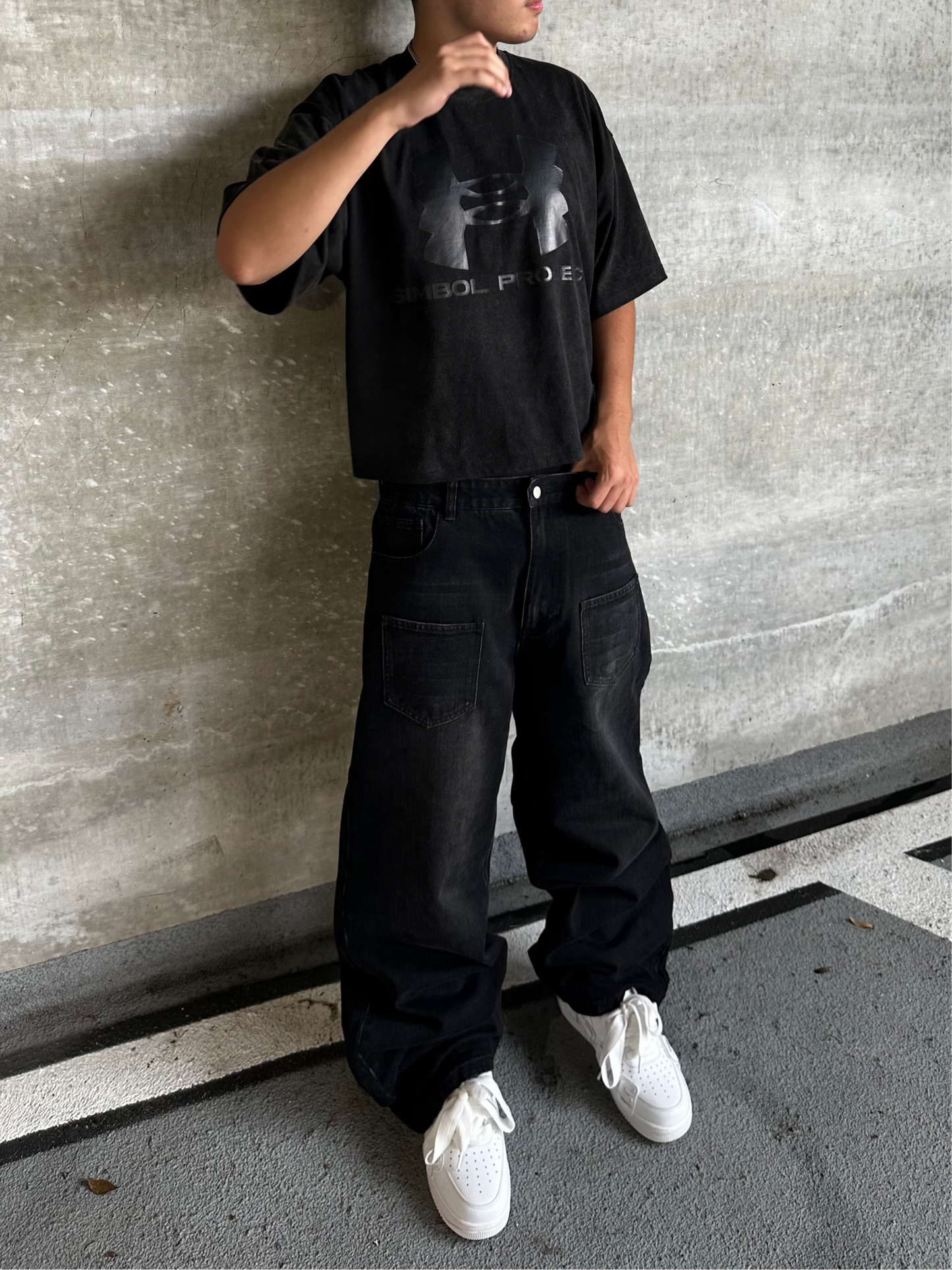 Simbol project White blossom jeans