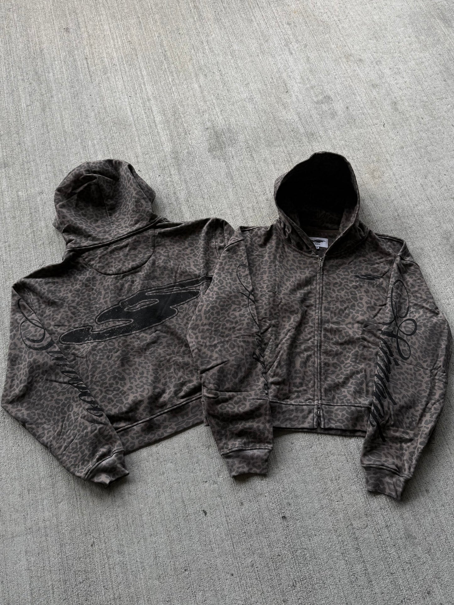 Simbol Project “Simbol Print” zip up hoodie