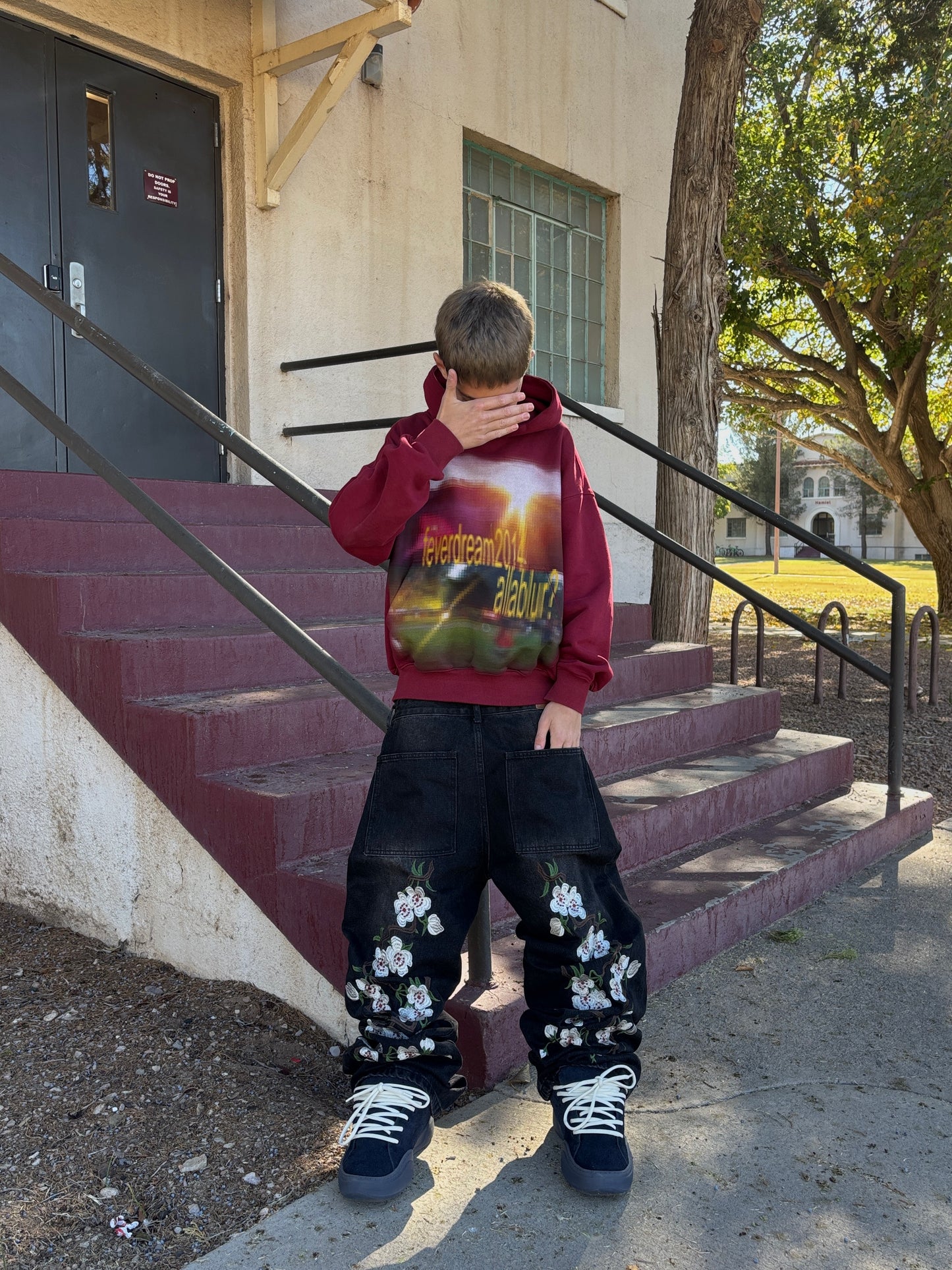Simbol project White blossom jeans V2